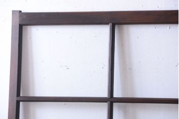 和製アンティーク　古い木の味わい深いガラス戸