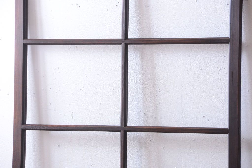 和製アンティーク　古い木の味わい深いガラス戸