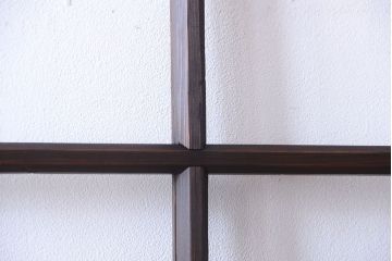 和製アンティーク　古い木の味わい深いガラス戸