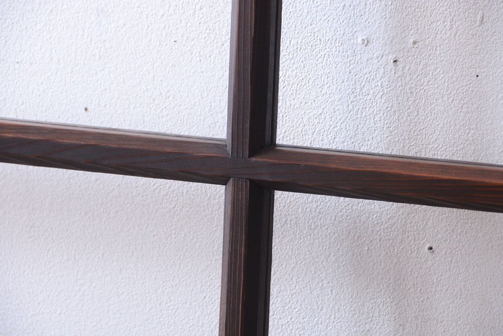 和製アンティーク　古い木の味わい深いガラス戸