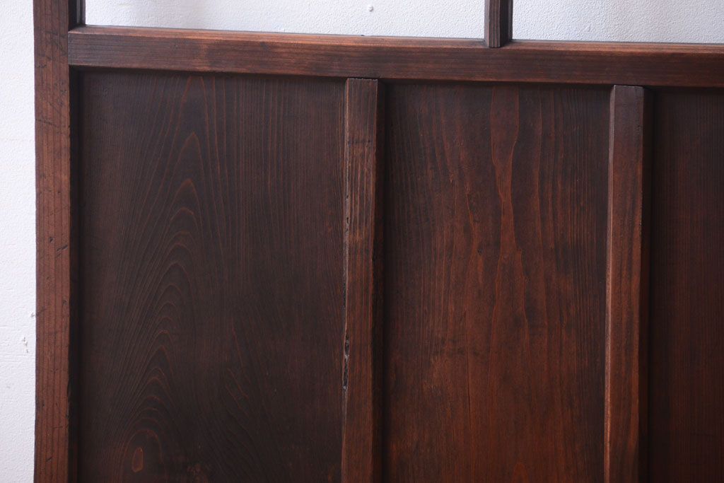 和製アンティーク　古い木の味わい深いガラス戸