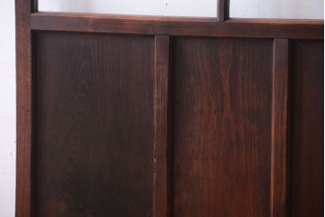 和製アンティーク　古い木の味わい深いガラス戸