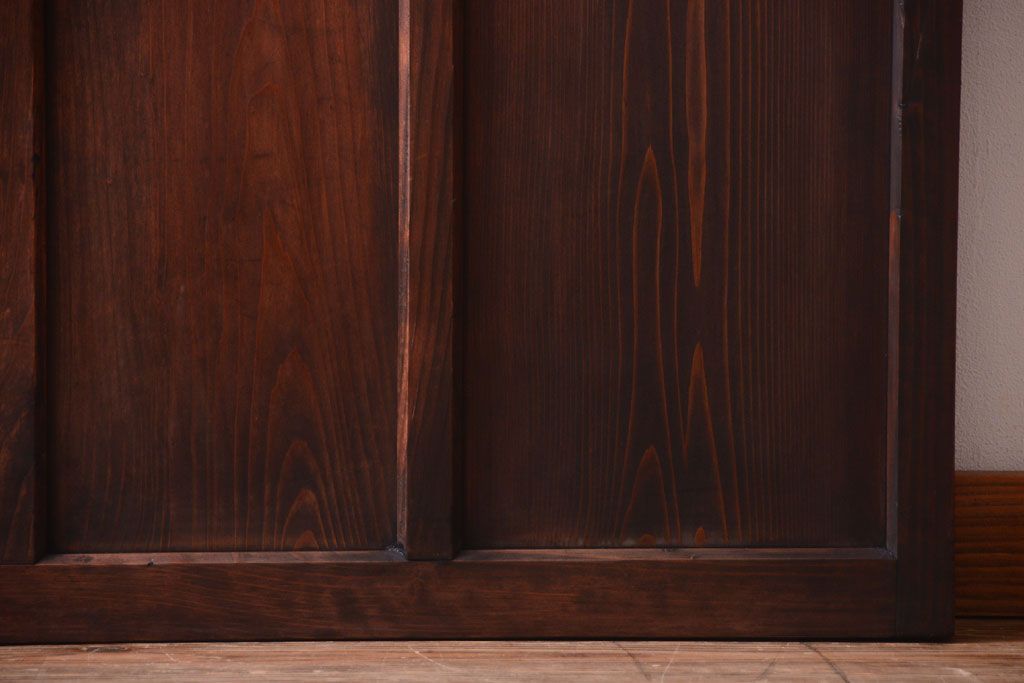 和製アンティーク　古い木の味わい深いガラス戸