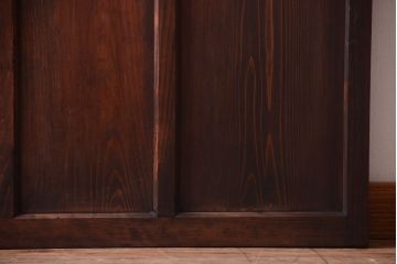 和製アンティーク　古い木の味わい深いガラス戸