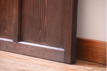 和製アンティーク　古い木の味わい深いガラス戸