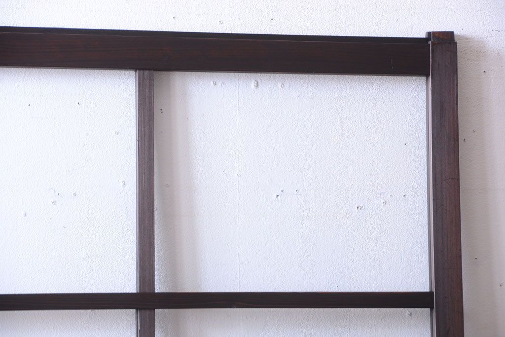 和製アンティーク　古い木の味わい深いガラス戸