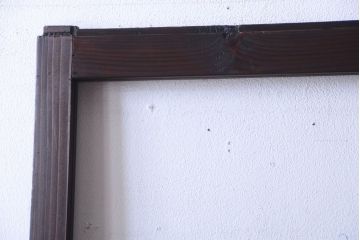 和製アンティーク　古い木の味わい深いガラス戸