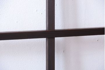 和製アンティーク　古い木の味わい深いガラス戸