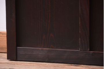 和製アンティーク　古い木の味わい深いガラス戸