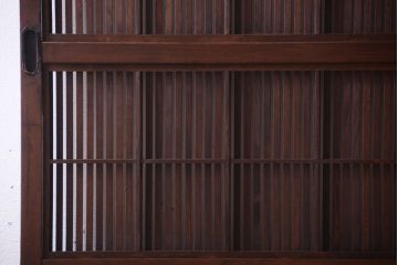 古民具・骨董　裏障子付き!上質なアンティーク格子戸2枚セット(1)
