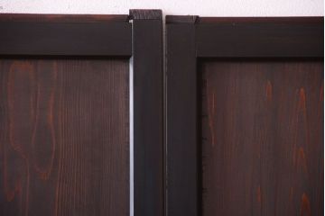 古民具・骨董　和製アンティークの上品な組子帯戸2枚セット