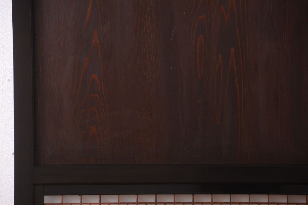 古民具・骨董　和製アンティークの上品な組子帯戸2枚セット