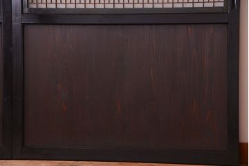 古民具・骨董　和製アンティークの上品な組子帯戸2枚セット