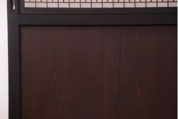 古民具・骨董　和製アンティークの上品な組子帯戸2枚セット