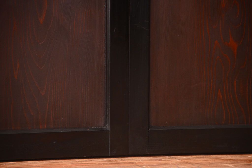 古民具・骨董　和製アンティークの上品な組子帯戸2枚セット