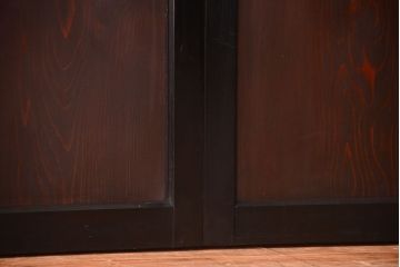 古民具・骨董　和製アンティークの上品な組子帯戸2枚セット