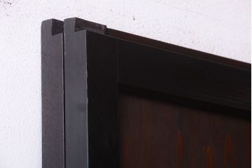 古民具・骨董　和製アンティークの上品な組子帯戸2枚セット