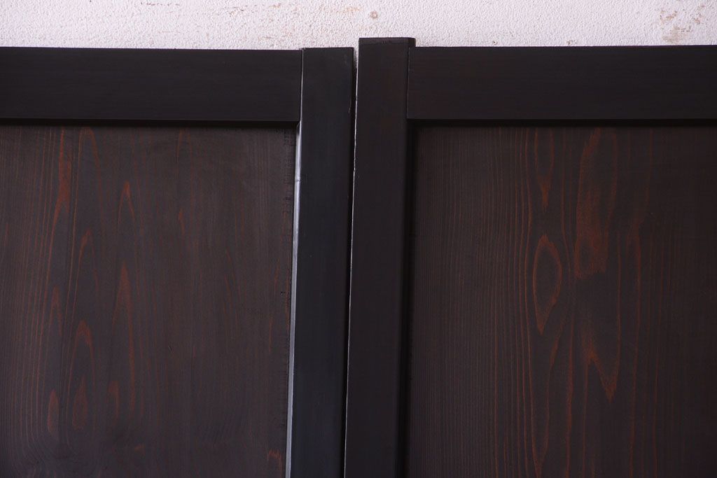 古民具・骨董　和製アンティークの上品な組子帯戸2枚セット