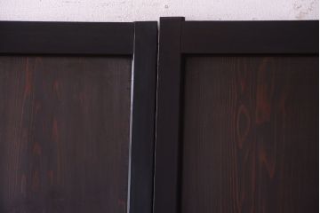 古民具・骨董　和製アンティークの上品な組子帯戸2枚セット