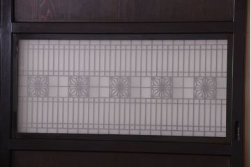 古民具・骨董　和製アンティークの上品な組子帯戸2枚セット