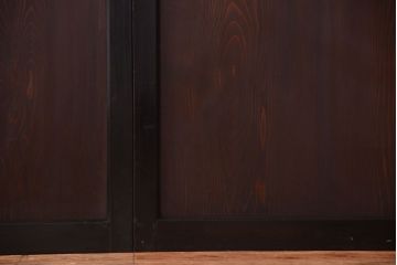 古民具・骨董　和製アンティークの上品な組子帯戸2枚セット