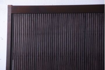 古民具・骨董　裏障子付き!上質なアンティーク格子戸2枚セット(2)