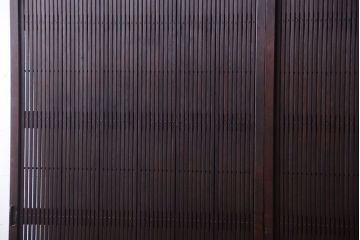古民具・骨董　裏障子付き!上質なアンティーク格子戸2枚セット(2)