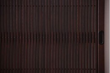 古民具・骨董　裏障子付き!上質なアンティーク格子戸2枚セット(2)