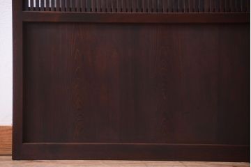 古民具・骨董　裏障子付き!上質なアンティーク格子戸2枚セット(2)