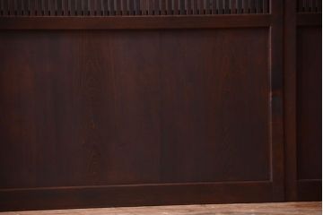 古民具・骨董　裏障子付き!上質なアンティーク格子戸2枚セット(2)