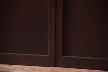 古民具・骨董　裏障子付き!上質なアンティーク格子戸2枚セット(2)