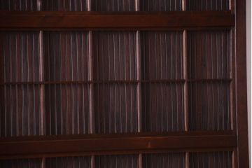 古民具・骨董　裏障子付き!上質なアンティーク格子戸2枚セット(2)