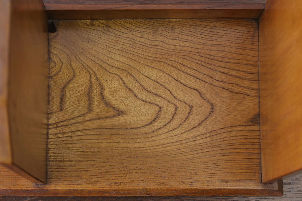 アンティーク雑貨　昭和レトロ　古い木のシンプルなアンティーク本立て(2)