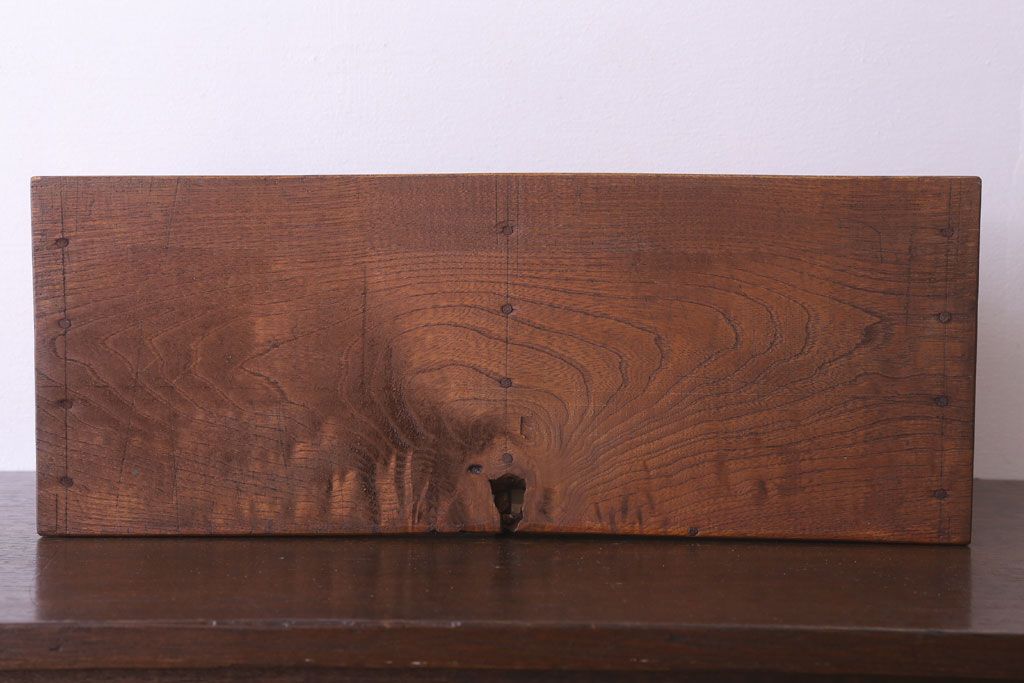 アンティーク雑貨　昭和レトロ　古い木のシンプルなアンティーク本立て(2)