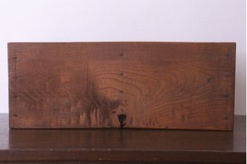 アンティーク雑貨　昭和レトロ　古い木のシンプルなアンティーク本立て(2)