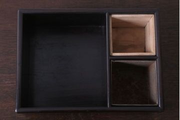 アンティーク雑貨　古民具・骨董　唐木材製　煙草盆・火入付(茶道具)