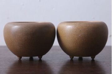 アンティーク雑貨　古民具・骨董　唐木材製　煙草盆・火入付(茶道具)