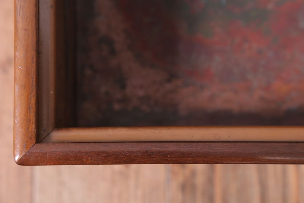 アンティーク雑貨　古民具・骨董　古い木製のアンティーク角火鉢