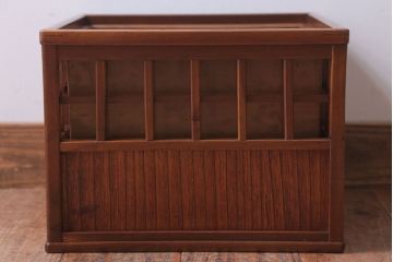 アンティーク雑貨　古民具・骨董　古い木製のアンティーク角火鉢