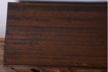 レトロ家具　昭和レトロ　古い木製のアンティーク本箱(ブックケース)