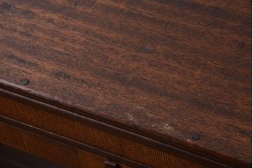 レトロ家具　昭和レトロ　古い木製のアンティーク本箱(ブックケース)