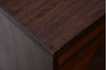 レトロ家具　昭和レトロ　古い木製のアンティーク本箱(ブックケース)