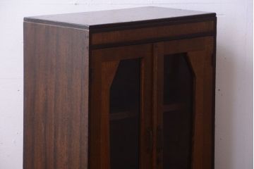 レトロ家具　昭和レトロ　古い木製のアンティーク本箱(ブックケース)