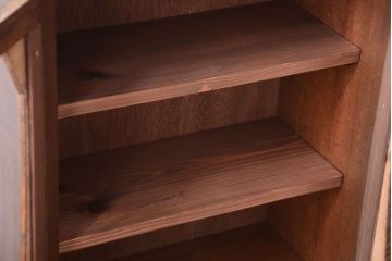 レトロ家具　昭和レトロ　古い木製のアンティーク本箱(ブックケース)