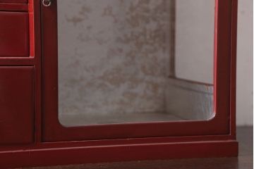 レトロ家具　昭和レトロ　ショーケース付き!小さな収納棚