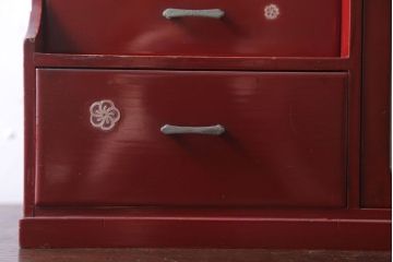 レトロ家具　昭和レトロ　ショーケース付き!小さな収納棚