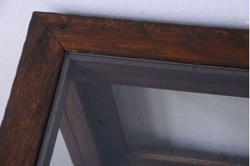 アンティーク家具　大正ロマン　古いタバコ屋のモダンな脚付きアンティークガラスケース