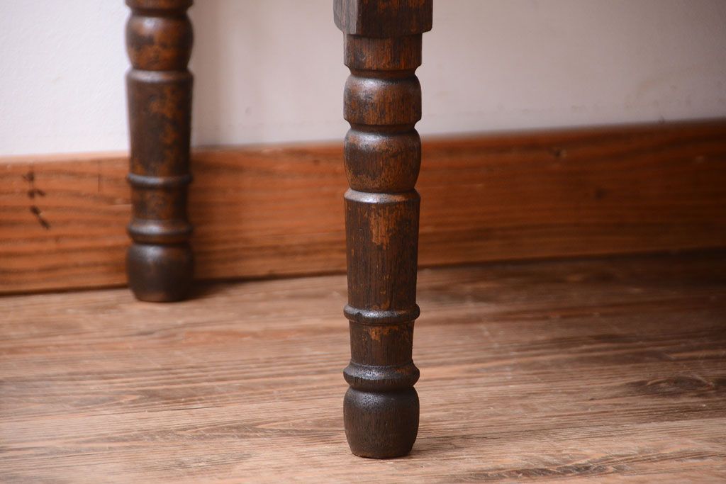 アンティーク家具　大正ロマン　古いタバコ屋のモダンな脚付きアンティークガラスケース