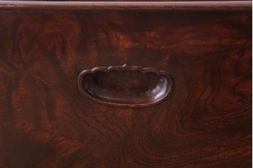 アンティーク雑貨　古民具・骨董　漆塗り!古い欅材のアンティーク角火鉢2つセット