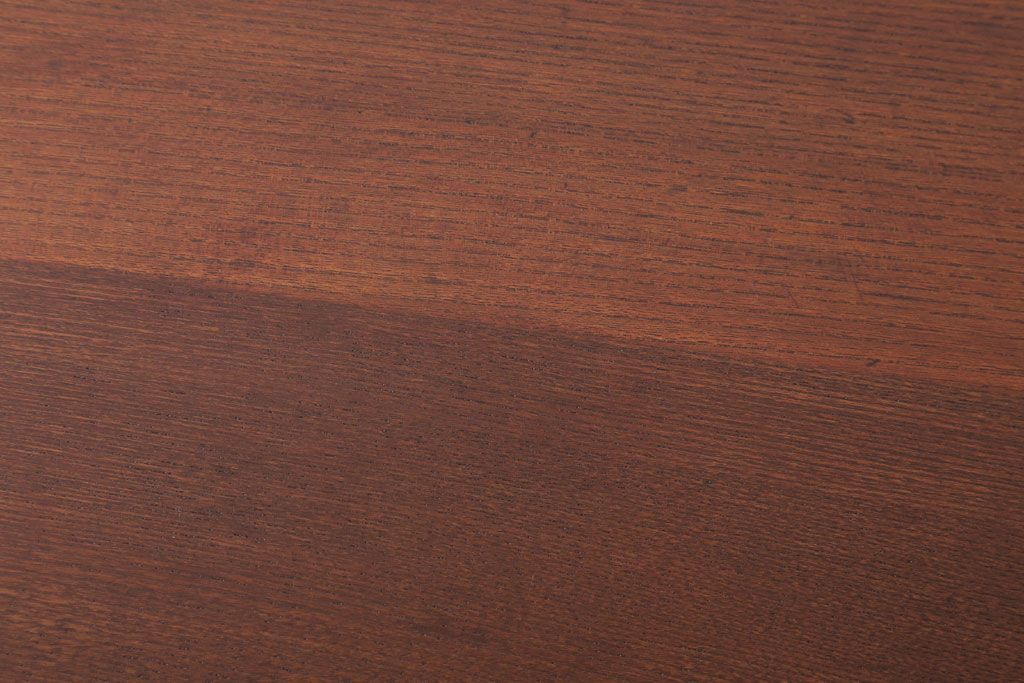 レトロ家具　昭和レトロ　古い木のシンプルな薄型サイドテーブル(平机・コンソールテーブル)